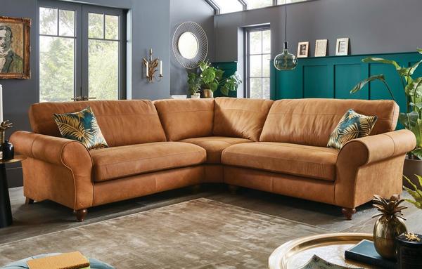 Leather Corner Sofas In A Range Of, Brown Leather Corner Sofa